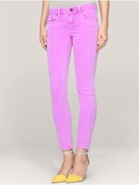 J.Crew Toothpick skinny jeans light purple wash denim 26 ankle W28 W29